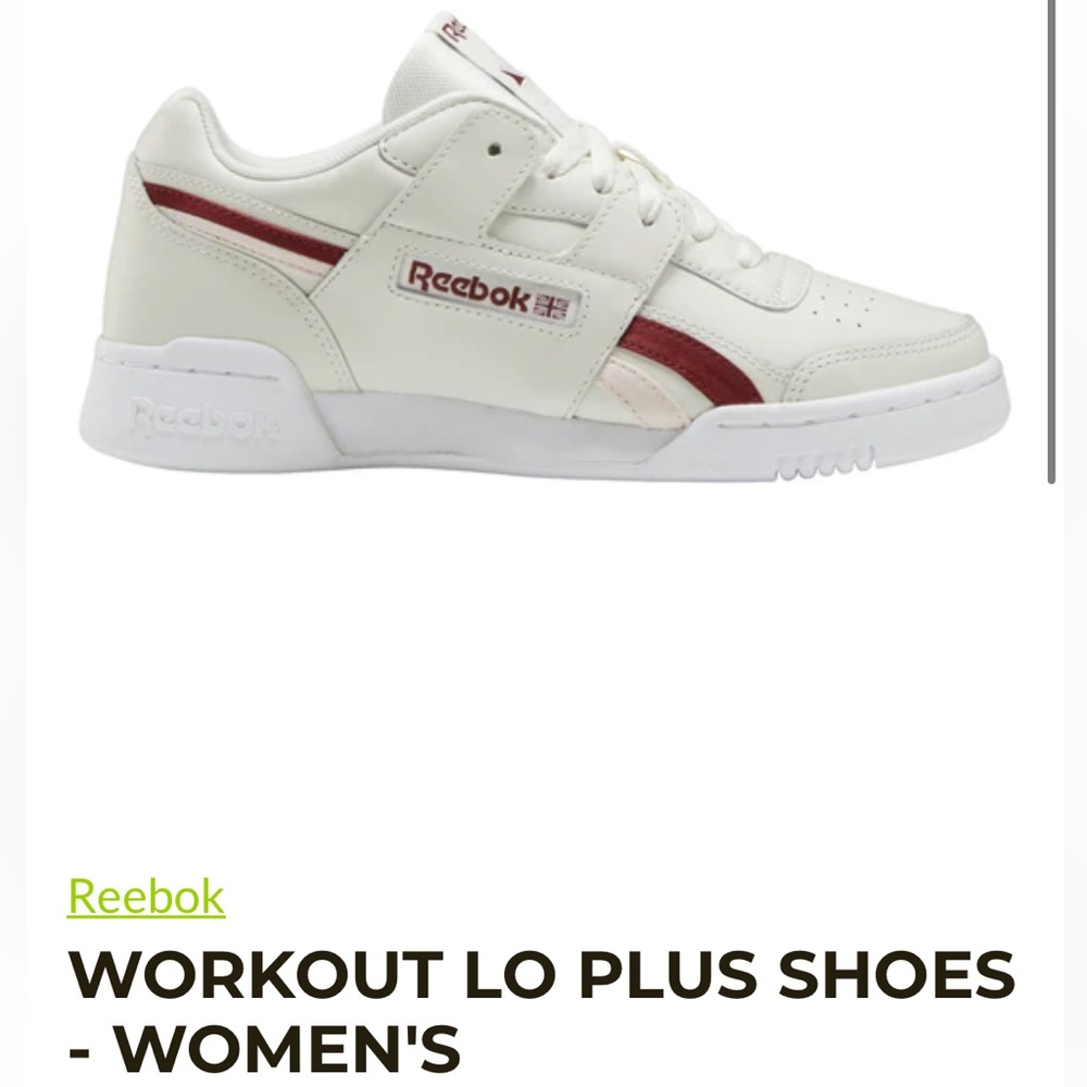 BNWT white workout lo plus Reebok sneakers women’s 7.5